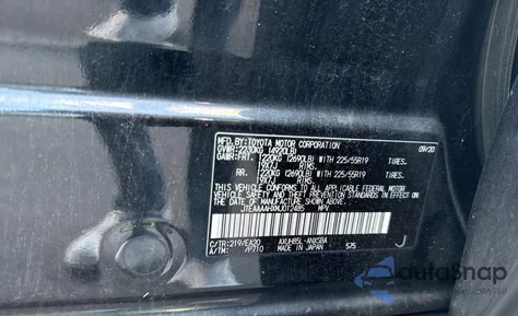 2021 Toyota Venza Le from USA, damaged, VIN JTEAAAAHXMJ012485